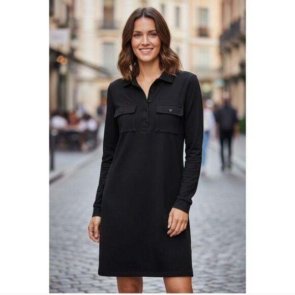 Lauren Ralph LAUREN Ponte Knit Collard Dress - Picture 1 of 10